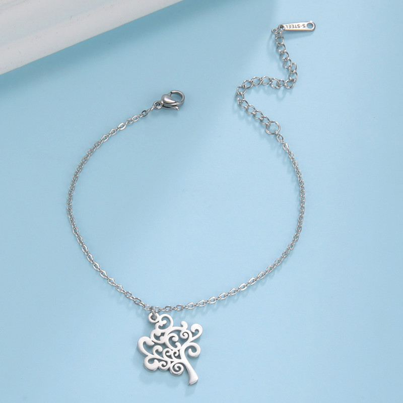 Lucktune Viking Tree of Life Anklets από ανοξείδωτο ατσάλι Charms Σανδάλια με αλυσίδα ποδιών Anklet για γυναίκες Μόδα Boho Jewelry Beach Δώρο