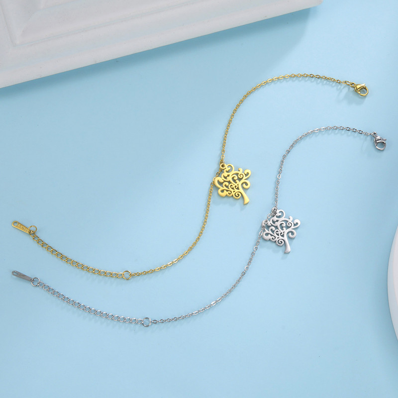 Lucktune Viking Tree of Life Anklets από ανοξείδωτο ατσάλι Charms Σανδάλια με αλυσίδα ποδιών Anklet για γυναίκες Μόδα Boho Jewelry Beach Δώρο