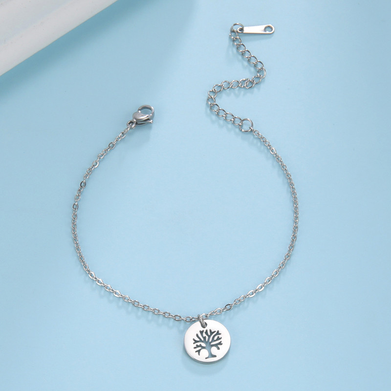 Lucktune Viking Tree of Life Anklets από ανοξείδωτο ατσάλι Charms Σανδάλια με αλυσίδα ποδιών Anklet για γυναίκες Μόδα Boho Jewelry Beach Δώρο