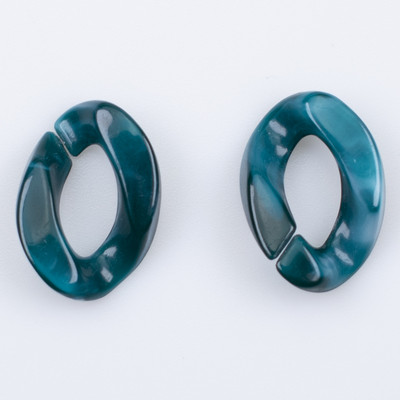 50 KOM Akrilnih lančića 17*23 mm upleteni lanac Sastavljeni dijelovi Perle za DIY pribor za nakit Nalazi Materijal