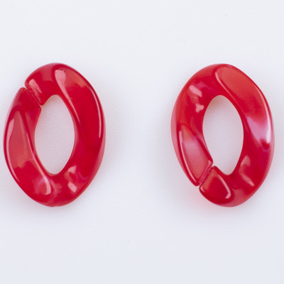 50 KOM Akrilnih lančića 17*23 mm upleteni lanac Sastavljeni dijelovi Perle za DIY pribor za nakit Nalazi Materijal