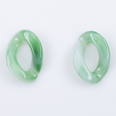 50 KOM Akrilnih lančića 17*23 mm upleteni lanac Sastavljeni dijelovi Perle za DIY pribor za nakit Nalazi Materijal