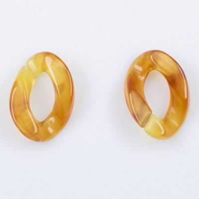 50 KOM Akrilnih lančića 17*23 mm upleteni lanac Sastavljeni dijelovi Perle za DIY pribor za nakit Nalazi Materijal