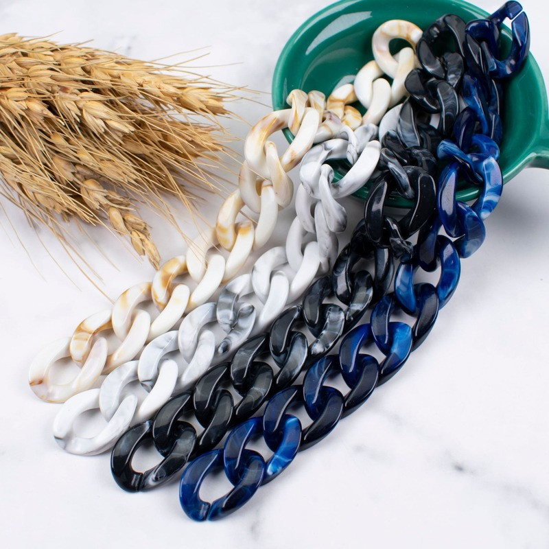 50 KOM Akrilnih lančića 17*23 mm upleteni lanac Sastavljeni dijelovi Perle za DIY pribor za nakit Nalazi Materijal