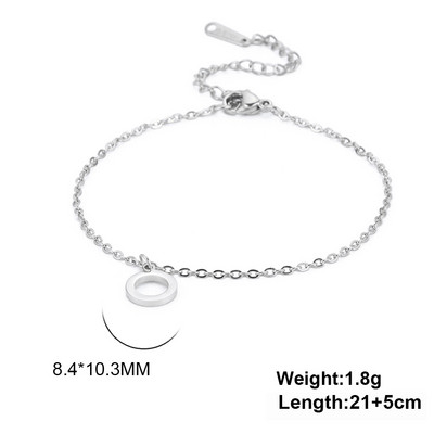 Lucktune ανοξείδωτα ποδαράκια για γυναίκες Hollow Circle Charms Βραχιόλι με ποδαράκια παραλίας Boho Κοσμήματα σανδάλια με αλυσίδα ποδιών Δώρο