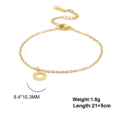 Lucktune ανοξείδωτα ποδαράκια για γυναίκες Hollow Circle Charms Βραχιόλι με ποδαράκια παραλίας Boho Κοσμήματα σανδάλια με αλυσίδα ποδιών Δώρο