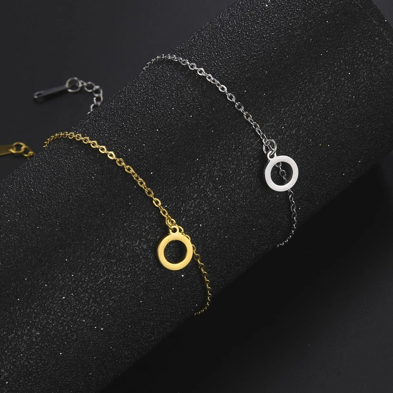 Lucktune ανοξείδωτα ποδαράκια για γυναίκες Hollow Circle Charms Βραχιόλι με ποδαράκια παραλίας Boho Κοσμήματα σανδάλια με αλυσίδα ποδιών Δώρο