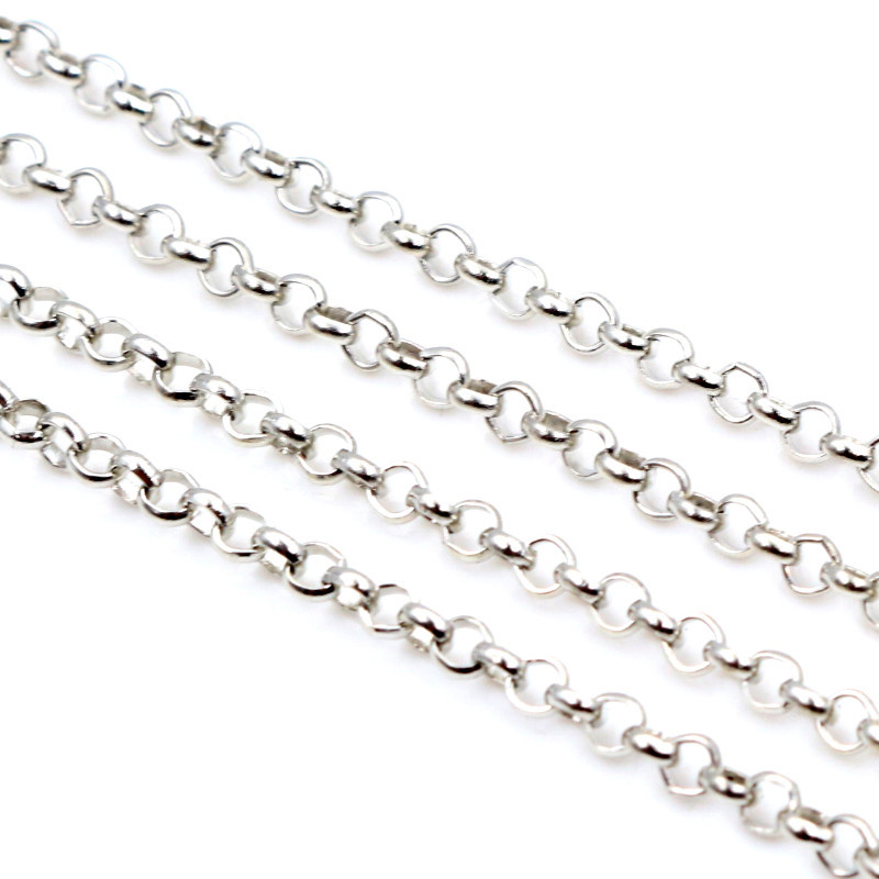 5 meetrit/partii 2,0 mm 2,5 mm 5 värviga kaetud O-rõngas Keevitamata raudkaabli ketid kaelakee DIY Ehted Leidmine Aksessuaarid