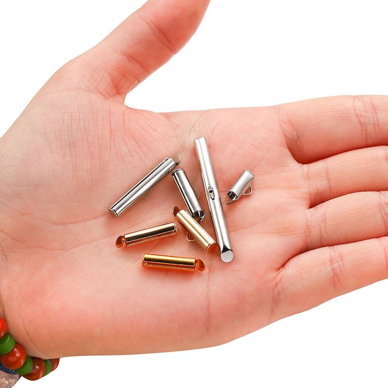 30-50 tk. 30-50 tk pressitud otsa helmed, libistades otsas klambrid pandlad torud liuguri otsakorgid pistikud ehete valmistamise tarvikute jaoks