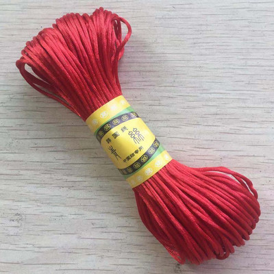 29 värvi 20M/kimp Tugev punutud makraam, 1mm siidist satiin nailonnöörist köis DIY pärlite ehete käevõru valmistamine niittraat