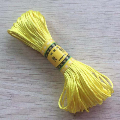 29 värvi 20M/kimp Tugev punutud makraam, 1mm siidist satiin nailonnöörist köis DIY pärlite ehete käevõru valmistamine niittraat