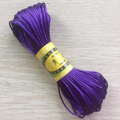 29 värvi 20M/kimp Tugev punutud makraam, 1mm siidist satiin nailonnöörist köis DIY pärlite ehete käevõru valmistamine niittraat