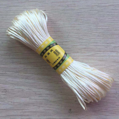 29 värvi 20M/kimp Tugev punutud makraam, 1mm siidist satiin nailonnöörist köis DIY pärlite ehete käevõru valmistamine niittraat