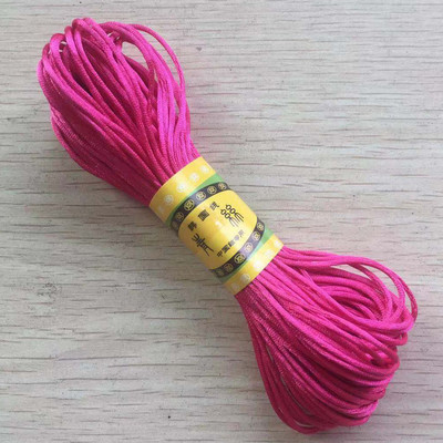 29 värvi 20M/kimp Tugev punutud makraam, 1mm siidist satiin nailonnöörist köis DIY pärlite ehete käevõru valmistamine niittraat