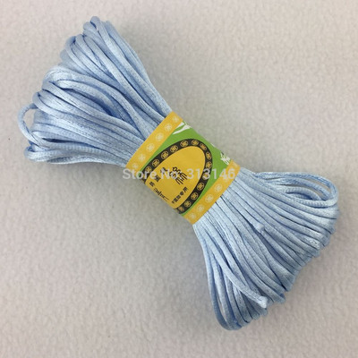 29 värvi 20M/kimp Tugev punutud makraam, 1mm siidist satiin nailonnöörist köis DIY pärlite ehete käevõru valmistamine niittraat