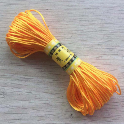 29 värvi 20M/kimp Tugev punutud makraam, 1mm siidist satiin nailonnöörist köis DIY pärlite ehete käevõru valmistamine niittraat