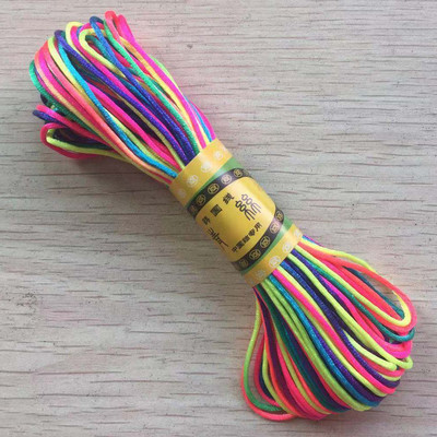 29 värvi 20M/kimp Tugev punutud makraam, 1mm siidist satiin nailonnöörist köis DIY pärlite ehete käevõru valmistamine niittraat