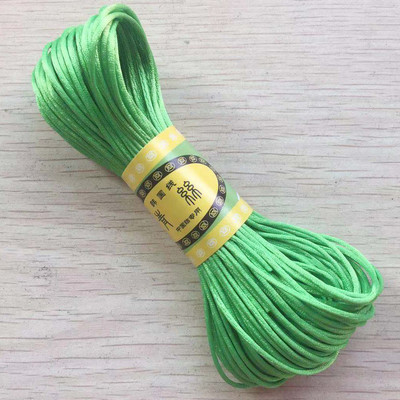 29 värvi 20M/kimp Tugev punutud makraam, 1mm siidist satiin nailonnöörist köis DIY pärlite ehete käevõru valmistamine niittraat