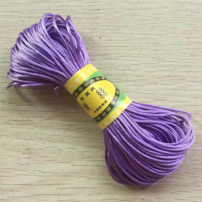 29 värvi 20M/kimp Tugev punutud makraam, 1mm siidist satiin nailonnöörist köis DIY pärlite ehete käevõru valmistamine niittraat