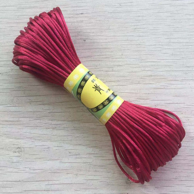 29 värvi 20M/kimp Tugev punutud makraam, 1mm siidist satiin nailonnöörist köis DIY pärlite ehete käevõru valmistamine niittraat