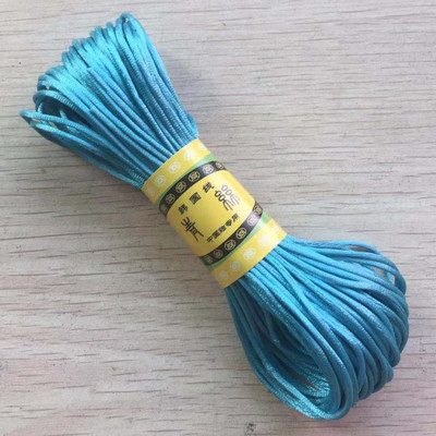 29 värvi 20M/kimp Tugev punutud makraam, 1mm siidist satiin nailonnöörist köis DIY pärlite ehete käevõru valmistamine niittraat