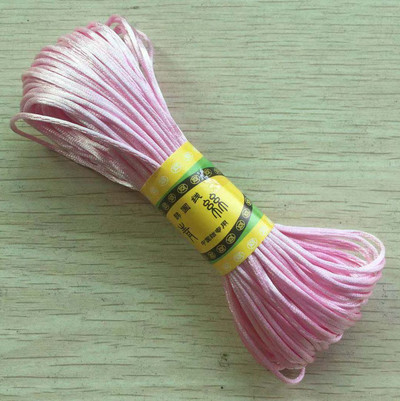 29 värvi 20M/kimp Tugev punutud makraam, 1mm siidist satiin nailonnöörist köis DIY pärlite ehete käevõru valmistamine niittraat