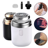 Ηλεκτρική ξυριστική ξυριστική μηχανή 2 σε 1 για άνδρες Ασύρματο ξύρισμα για γένια Μύτη κουρευτική μύτη Μίνι ηλεκτρική ξυριστική μηχανή Έξυπνος έλεγχος Κλειδαριά ταξιδιού