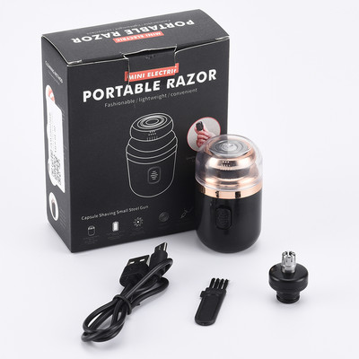 Ηλεκτρική ξυριστική ξυριστική μηχανή 2 σε 1 για άνδρες Ασύρματο ξύρισμα για γένια Μύτη κουρευτική μύτη Μίνι ηλεκτρική ξυριστική μηχανή Έξυπνος έλεγχος Κλειδαριά ταξιδιού