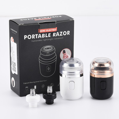 Ηλεκτρική ξυριστική ξυριστική μηχανή 2 σε 1 για άνδρες Ασύρματο ξύρισμα για γένια Μύτη κουρευτική μύτη Μίνι ηλεκτρική ξυριστική μηχανή Έξυπνος έλεγχος Κλειδαριά ταξιδιού