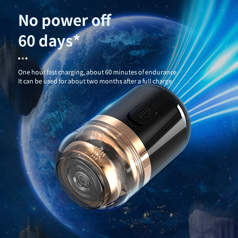 Ηλεκτρική ξυριστική ξυριστική μηχανή 2 σε 1 για άνδρες Ασύρματο ξύρισμα για γένια Μύτη κουρευτική μύτη Μίνι ηλεκτρική ξυριστική μηχανή Έξυπνος έλεγχος Κλειδαριά ταξιδιού