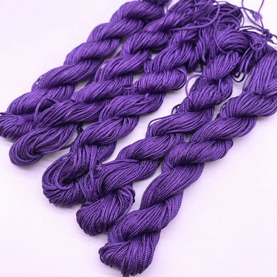 20 jardi 1,0 mm nailonnööri niit Hiina sõlm makrameerrattai punutud nöör ehete jaoks. Ise isetegemise tutid, pärlid Shamballa jaoks