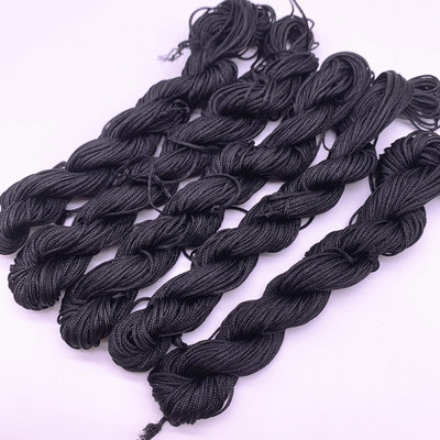 20 jardi 1,0 mm nailonnööri niit Hiina sõlm makrameerrattai punutud nöör ehete jaoks. Ise isetegemise tutid, pärlid Shamballa jaoks