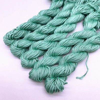 20 jardi 1,0 mm nailonnööri niit Hiina sõlm makrameerrattai punutud nöör ehete jaoks. Ise isetegemise tutid, pärlid Shamballa jaoks