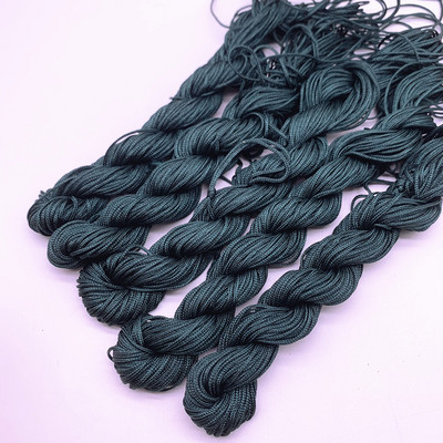 20 jardi 1,0 mm nailonnööri niit Hiina sõlm makrameerrattai punutud nöör ehete jaoks. Ise isetegemise tutid, pärlid Shamballa jaoks