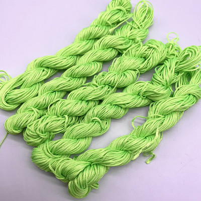 20 jardi 1,0 mm nailonnööri niit Hiina sõlm makrameerrattai punutud nöör ehete jaoks. Ise isetegemise tutid, pärlid Shamballa jaoks