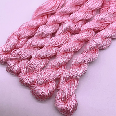 20 jardi 1,0 mm nailonnööri niit Hiina sõlm makrameerrattai punutud nöör ehete jaoks. Ise isetegemise tutid, pärlid Shamballa jaoks