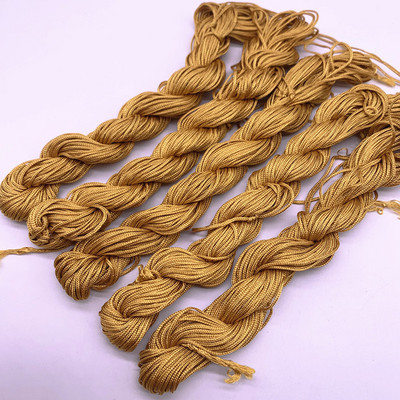 20 jardi 1,0 mm nailonnööri niit Hiina sõlm makrameerrattai punutud nöör ehete jaoks. Ise isetegemise tutid, pärlid Shamballa jaoks