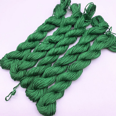 20 jardi 1,0 mm nailonnööri niit Hiina sõlm makrameerrattai punutud nöör ehete jaoks. Ise isetegemise tutid, pärlid Shamballa jaoks