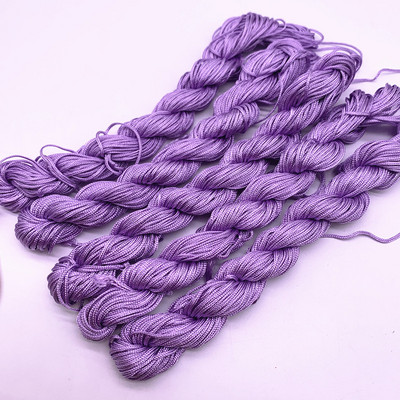 20 jardi 1,0 mm nailonnööri niit Hiina sõlm makrameerrattai punutud nöör ehete jaoks. Ise isetegemise tutid, pärlid Shamballa jaoks