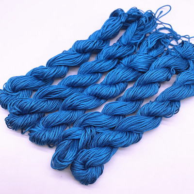 20 jardi 1,0 mm nailonnööri niit Hiina sõlm makrameerrattai punutud nöör ehete jaoks. Ise isetegemise tutid, pärlid Shamballa jaoks