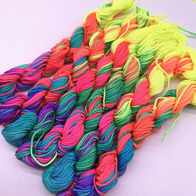 20 jardi 1,0 mm nailonnööri niit Hiina sõlm makrameerrattai punutud nöör ehete jaoks. Ise isetegemise tutid, pärlid Shamballa jaoks