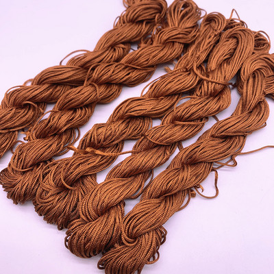 20 jardi 1,0 mm nailonnööri niit Hiina sõlm makrameerrattai punutud nöör ehete jaoks. Ise isetegemise tutid, pärlid Shamballa jaoks