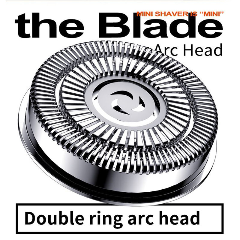 Aparat de ras electric cu cap de ras cu aspiratie magnetica, portabil, IPX7, lavabil, cu dublu cap, aparat de ras de voiaj, cu incarcare USB