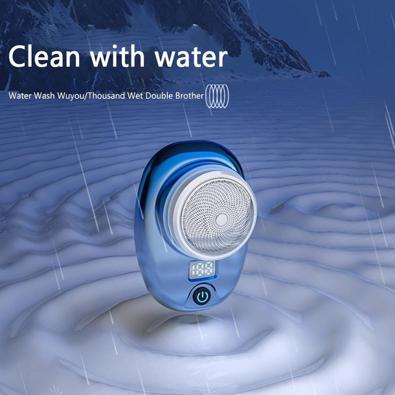 Elektriline minihabemeajamisvahend, professionaalne habemelõikur, kaasaskantav pardel, edasi-tagasi liikuv raseerimis-USB-laadija meestele 2023 W7D9