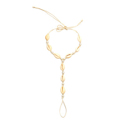 1 vnt Pearl Shell kulkšnies apyrankė vasaros basomis basomis pėdoms grandinėlė pirštas paplūdimio kulkšnies apyrankė