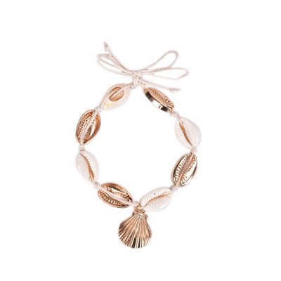 1 vnt Pearl Shell kulkšnies apyrankė vasaros basomis basomis pėdoms grandinėlė pirštas paplūdimio kulkšnies apyrankė