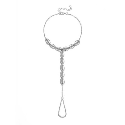 1 vnt Pearl Shell kulkšnies apyrankė vasaros basomis basomis pėdoms grandinėlė pirštas paplūdimio kulkšnies apyrankė