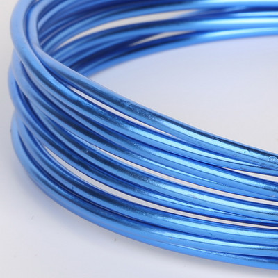 1mm 1,5mm 2mm 2,5mm anadiseeritud värvi alumiiniumist käsitöötraadist pärlimisnöör DIY käevõru kaelakee ehete tegemiseks.