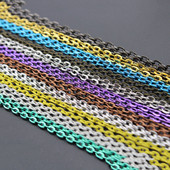 5 μέτρα 2x3 3x4mm Ασημένιες επιχρυσωμένες επίπεδες μεταλλικές αλυσίδες κολιέ Μαζικό για DIY ευρήματα κοσμημάτων Κατασκευή υλικών Χειροποίητα προμήθειες