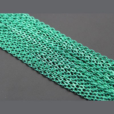 5 μέτρα 2x3 3x4mm Ασημένιες επιχρυσωμένες επίπεδες μεταλλικές αλυσίδες κολιέ Μαζικό για DIY ευρήματα κοσμημάτων Κατασκευή υλικών Χειροποίητα προμήθειες